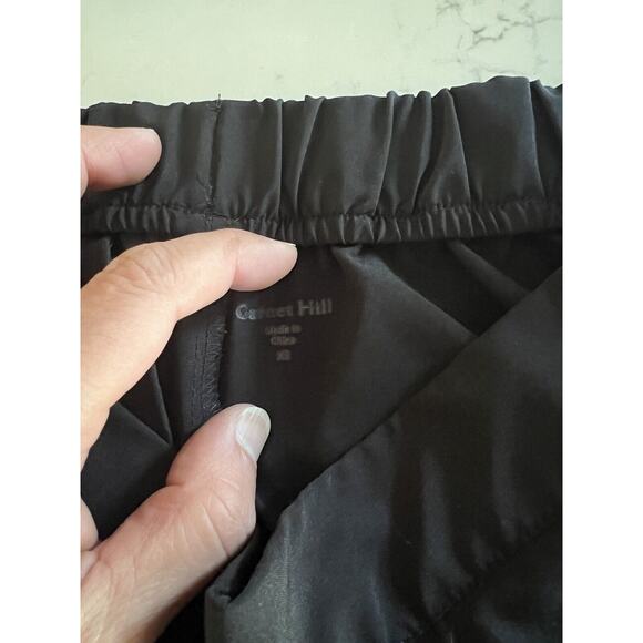 Garnet Hill Recycled Commuter Trousers Athleisure Pants Black Xsmall - Picture 4 of 6